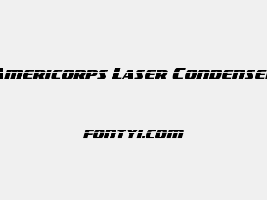 Americorps Laser Condensed