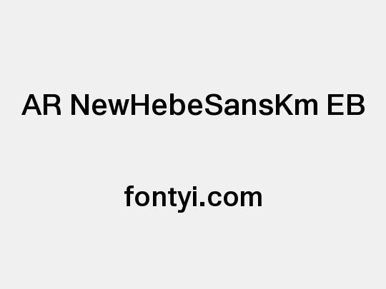 AR NewHebeSansKm EB