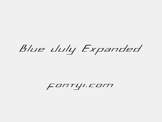 Blue July Expanded