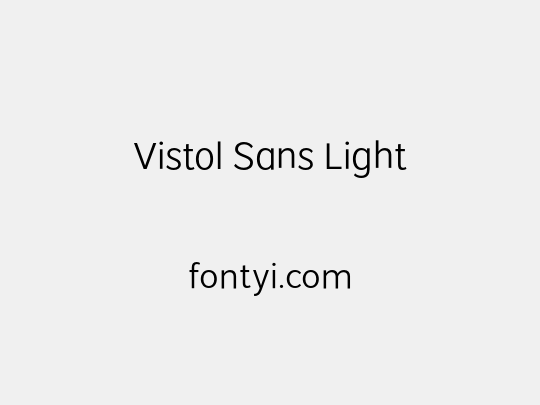 Vistol Sans Light