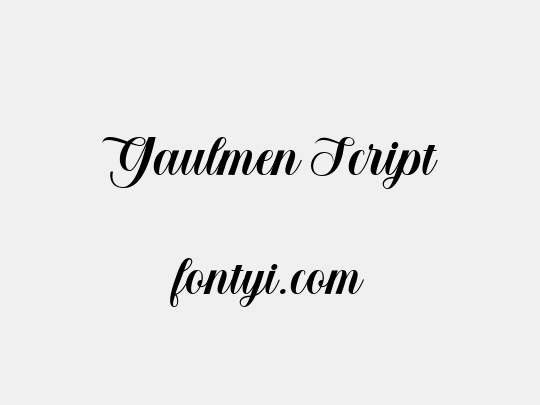 Gaulmen Script