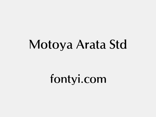Motoya Arata Std