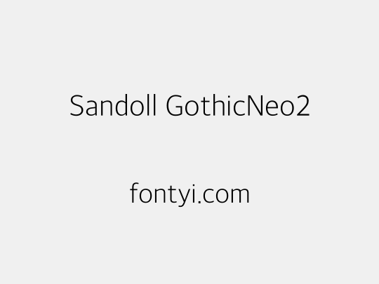 Sandoll GothicNeo2