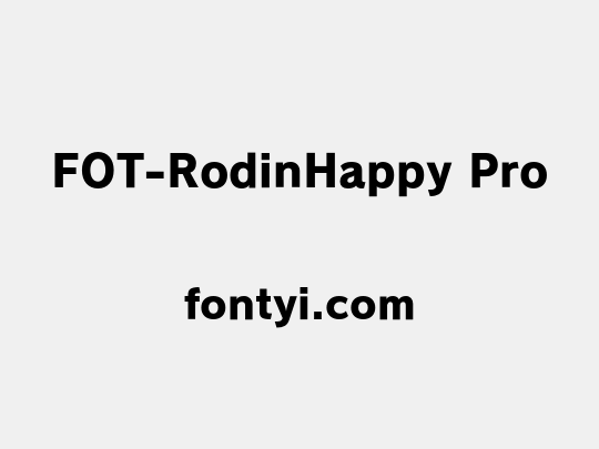 FOT-RodinHappy Pro