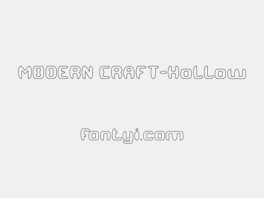 MODERN CRAFT-Hollow