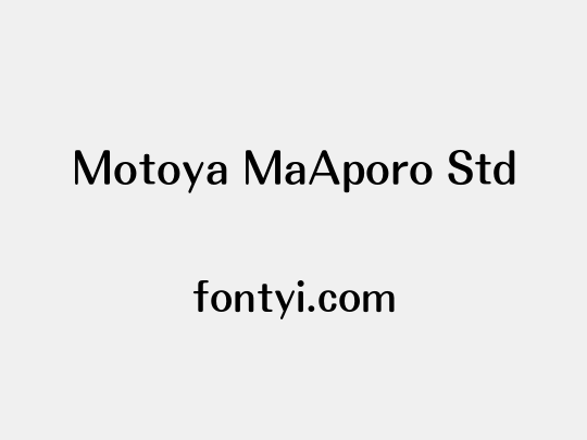 Motoya MaAporo Std