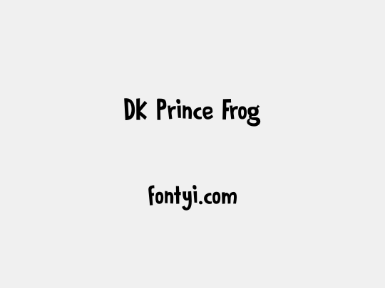 DK Prince Frog