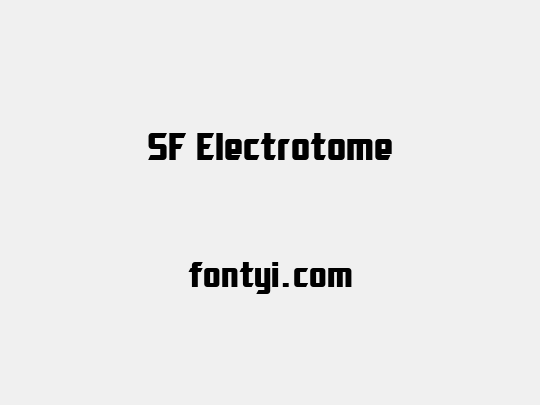 SF Electrotome