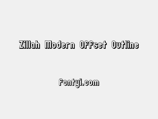 Zillah Modern Offset Outline