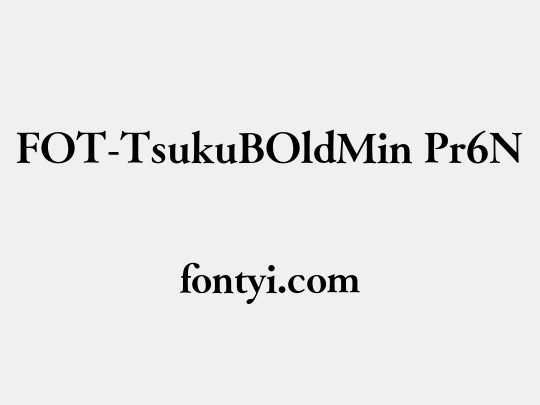 FOT-TsukuBOldMin Pr6N