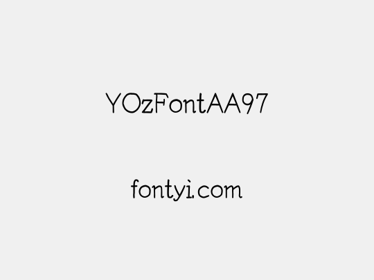 YOzFontAA97