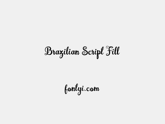 Brazilian Script Fill