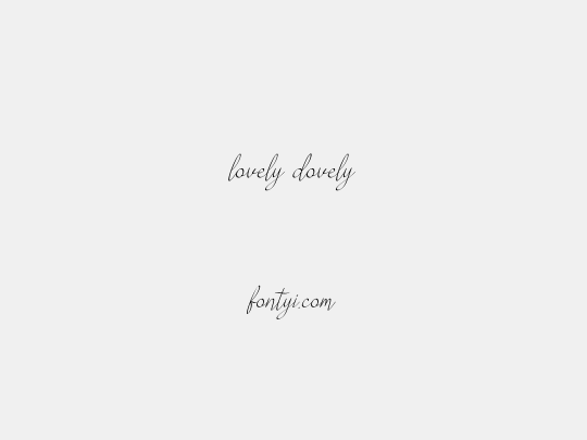 lovely dovely