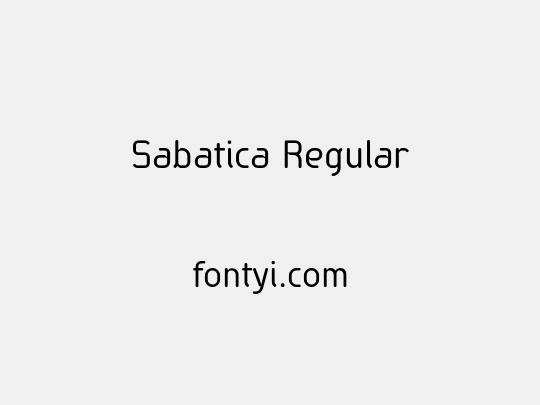 Sabatica Regular