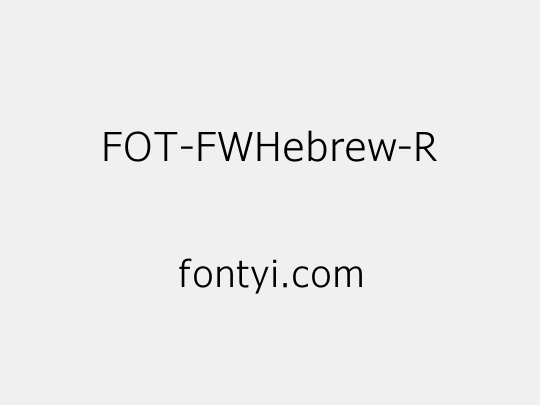 FOT-FWHebrew-R