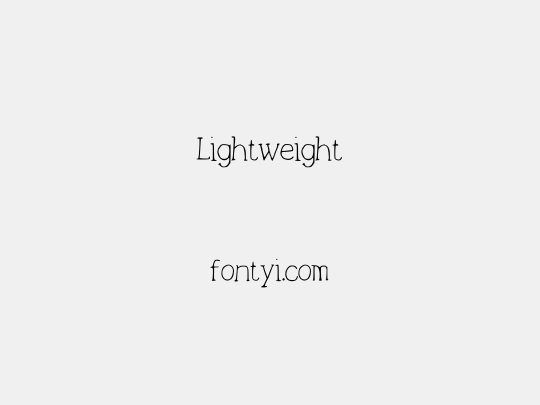 Lightweight