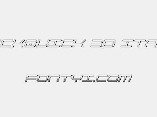 QuickQuick 3D Italic