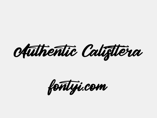 Authentic Calisttera