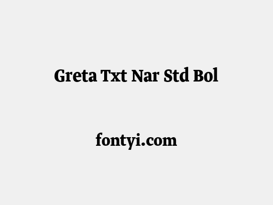 Greta Txt Nar Std Bol