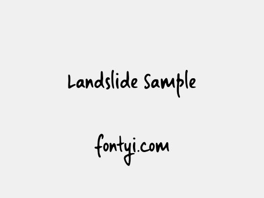 Landslide Sample