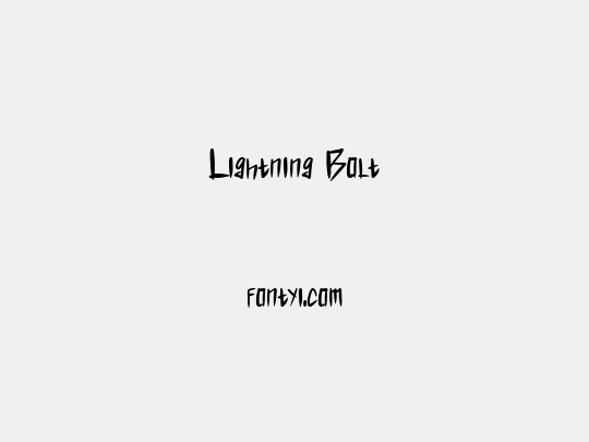 Lightning Bolt