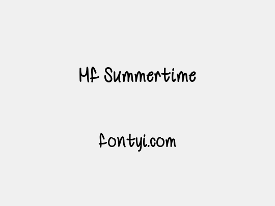 Mf Summertime