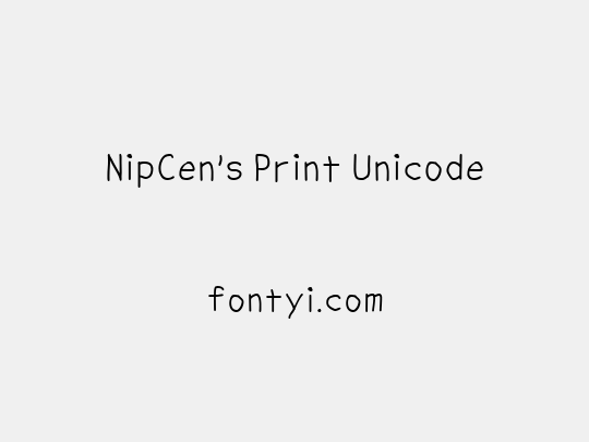 NipCen's Print Unicode
