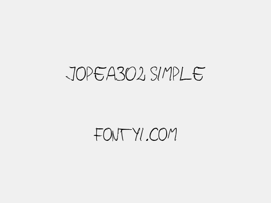 jopea302 Simple