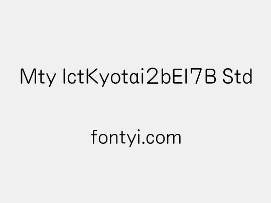 Mty IctKyotai2bEl7B Std