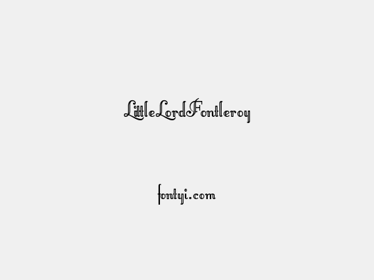 LittleLordFontleroy