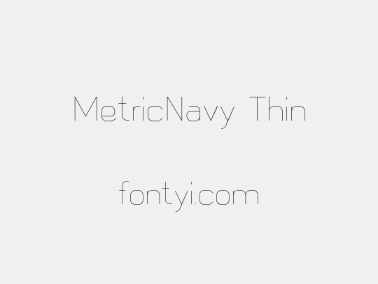 MetricNavy Thin