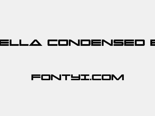 Capella Condensed Bold