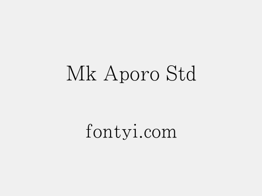 Mk Aporo Std
