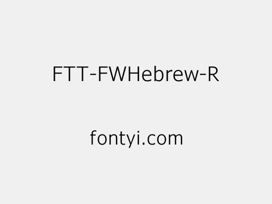 FTT-FWHebrew-R