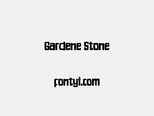 Gardene Stone