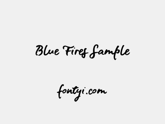 Blue Fires Sample