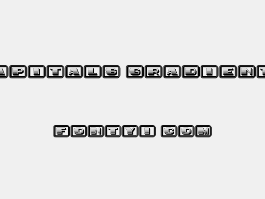 Idiot Capitals Gradient Filled