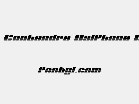 Nolo Contendre Halftone Italic