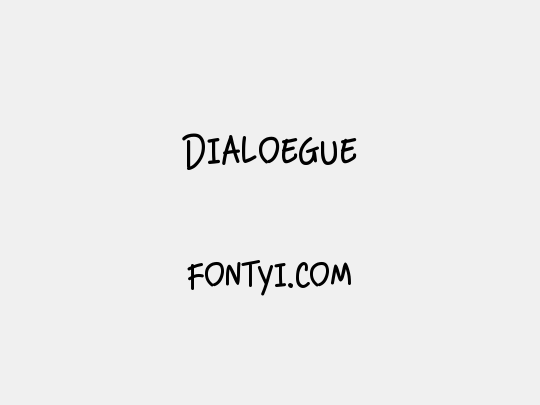 Dialoegue