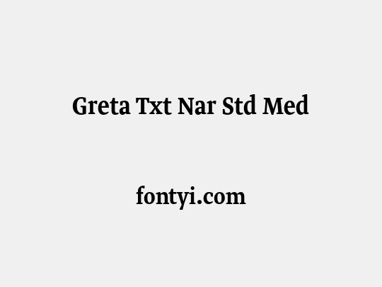 Greta Txt Nar Std Med