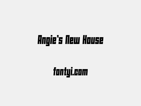 Angie's New House