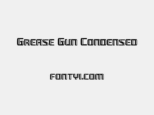 Grease Gun Condensed
