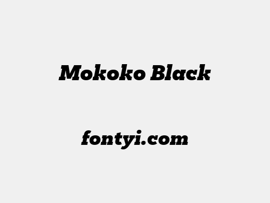 Mokoko Black