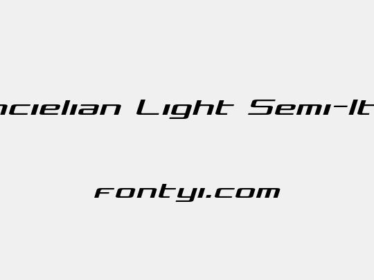 Concielian Light Semi-Italic