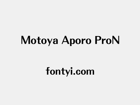 Motoya Aporo ProN