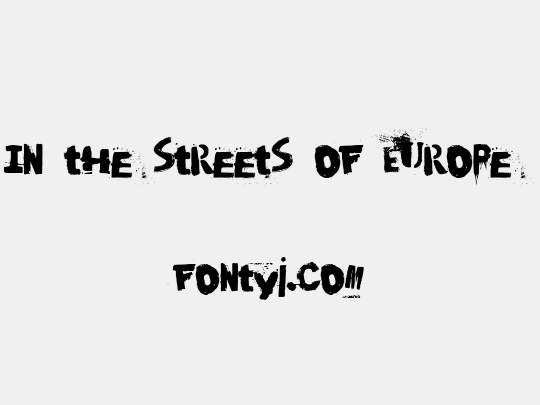 In the streets of Europe