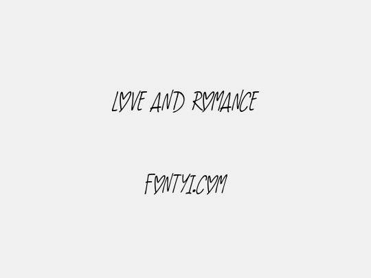 Love And Romance