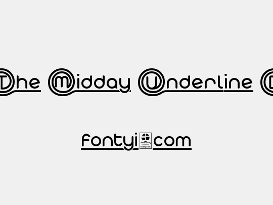 At The Midday Underline Demo