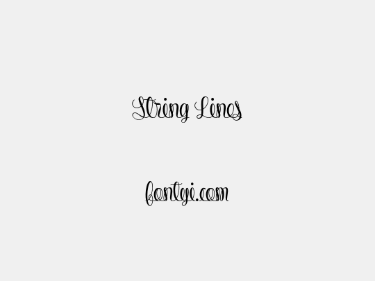 String Lines