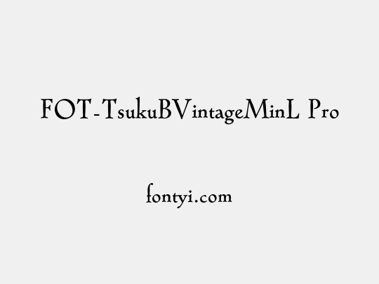 FOT-TsukuBVintageMinL Pro
